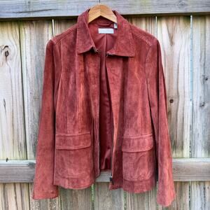 Vintage Liz Claiborne Suede Zip Front Jacket